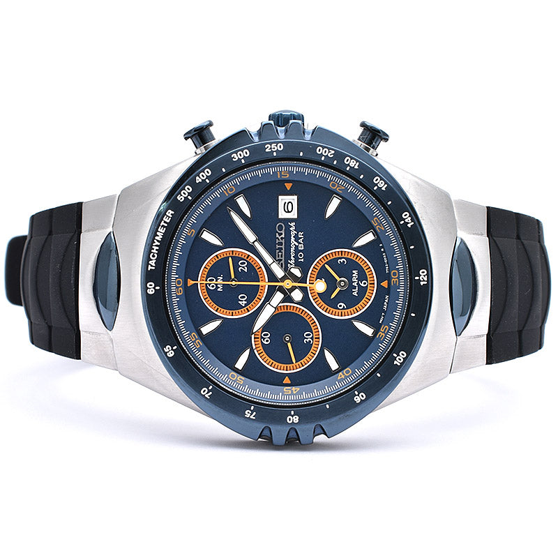 SEIKO GIUGIARO Design Mackina Sportiva SNAF85PC Blue Men's Watch クオーツ(電池式)