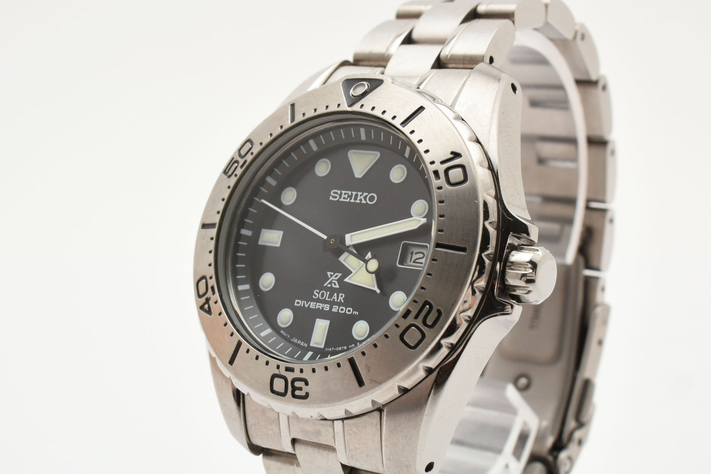 SEIKO Prospex V147-0AW0 Diver Black Dial Solar