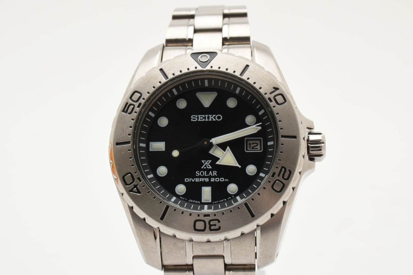 SEIKO Prospex V147-0AW0 Diver Black Dial Solar
