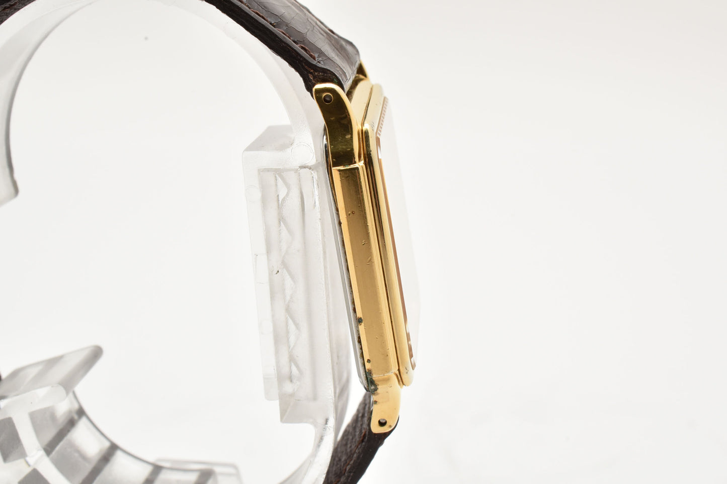 SEIKO Spirit 5E31-5B60 Gold Tank Square Quartz