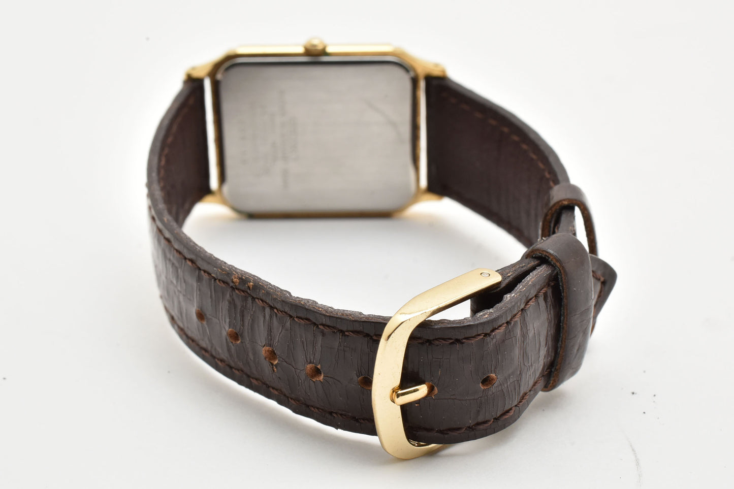 SEIKO Spirit 5E31-5B60 Gold Tank Square Quartz