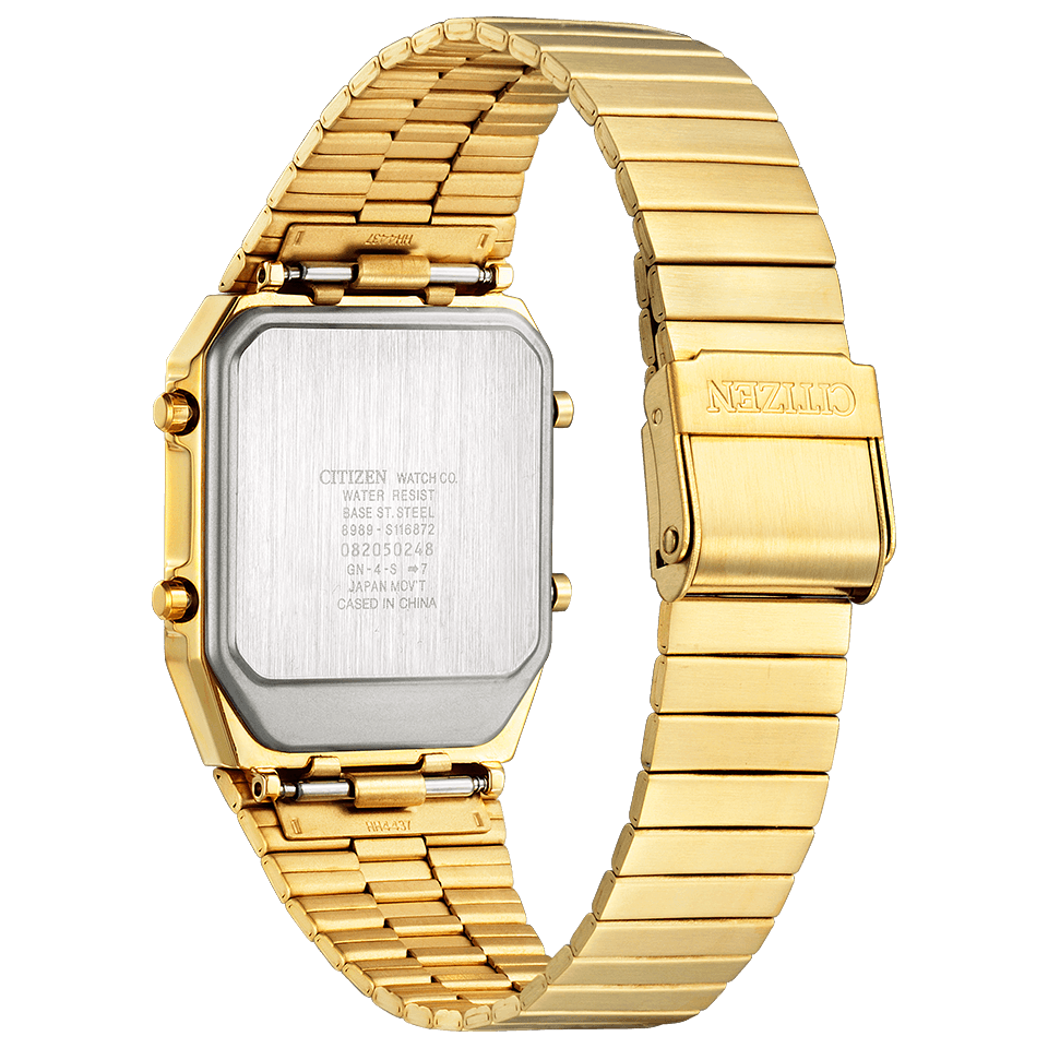 CITIZEN ANA-DIGI TEMP JG2103-72X Brown Gold Reproduction Men's Watch