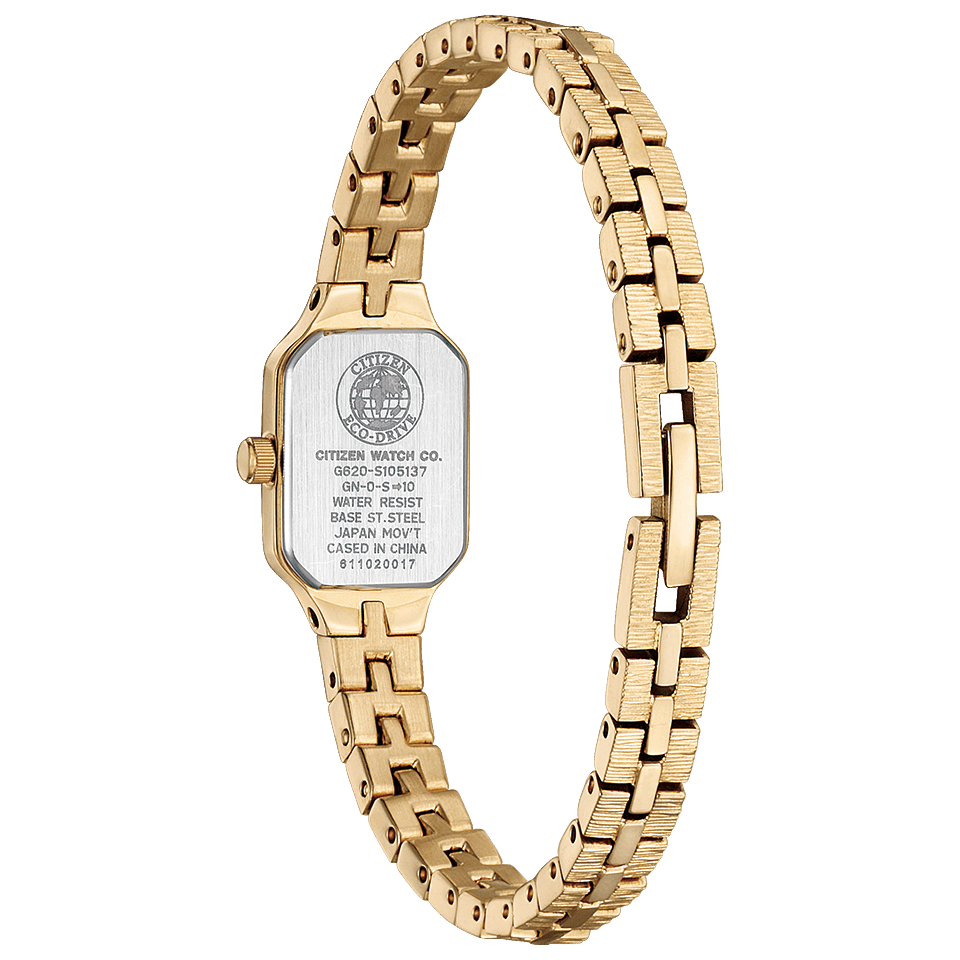 CITIZEN Kii: EG2043-57A Gold Eco Drive Solar Women's Watch