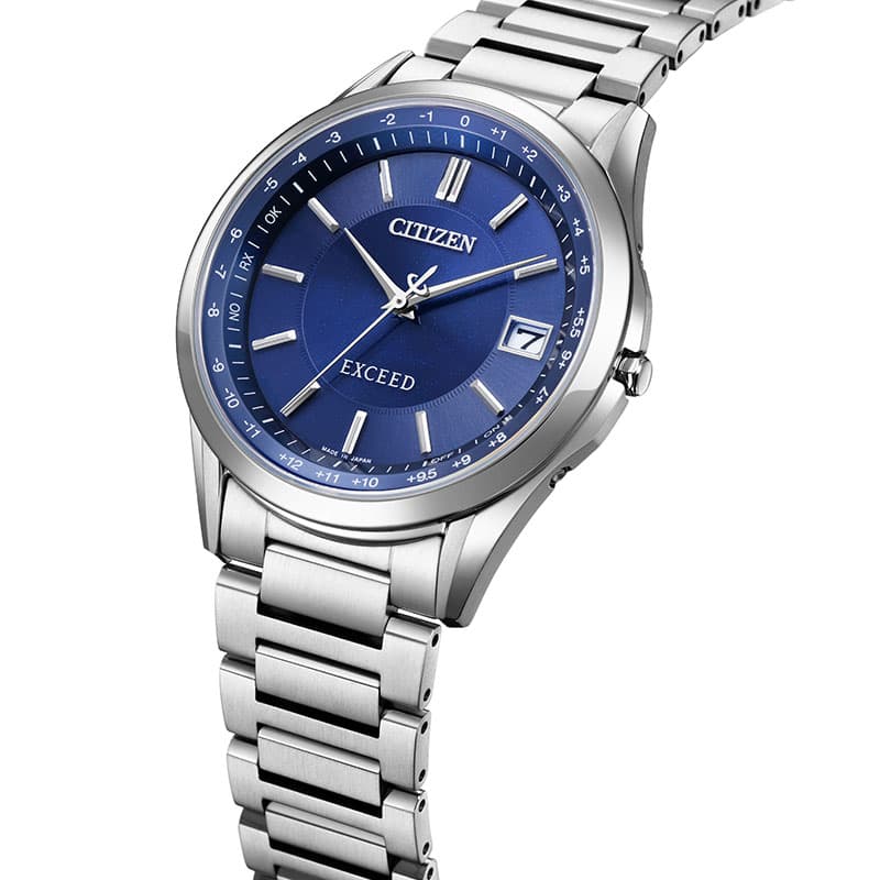 CITIZEN EXCEED CB1110-61L Blue Eco-Drive Radio Men's Watch product image
