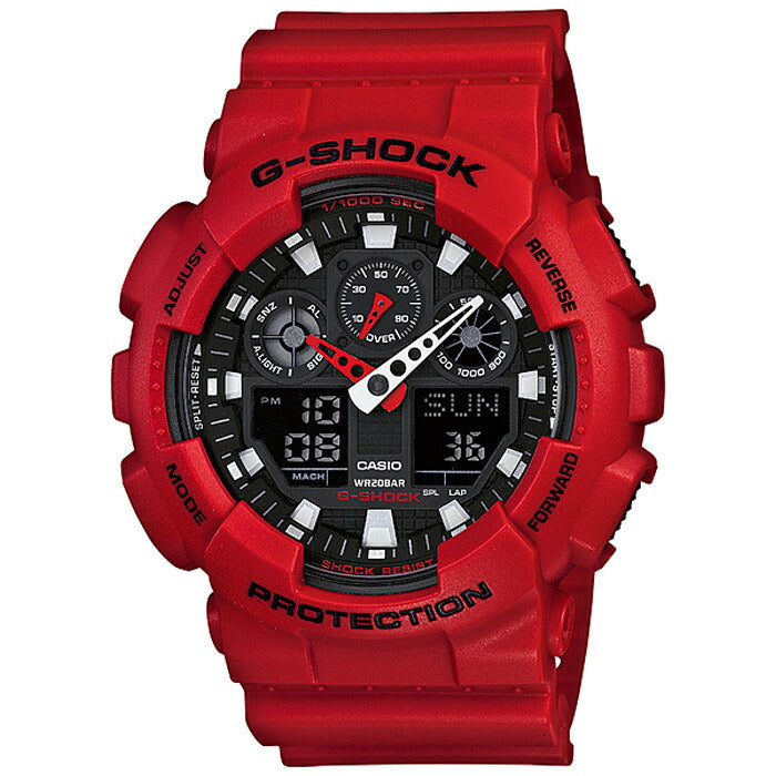 G-SHOCK 100 Series CASIO G-SHOCK GA-100B-4AJF Red Men's Watch