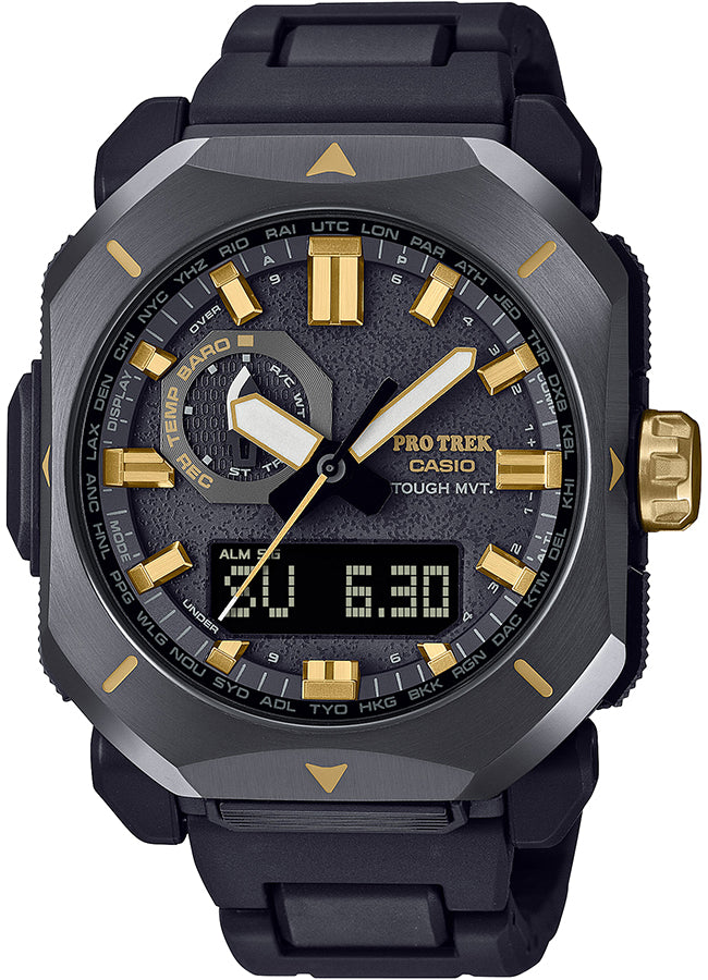 CASIO PRO TREK PRW-6900ZE-1JR Black Gold Solar Radio-Controlled Men's Watch product image