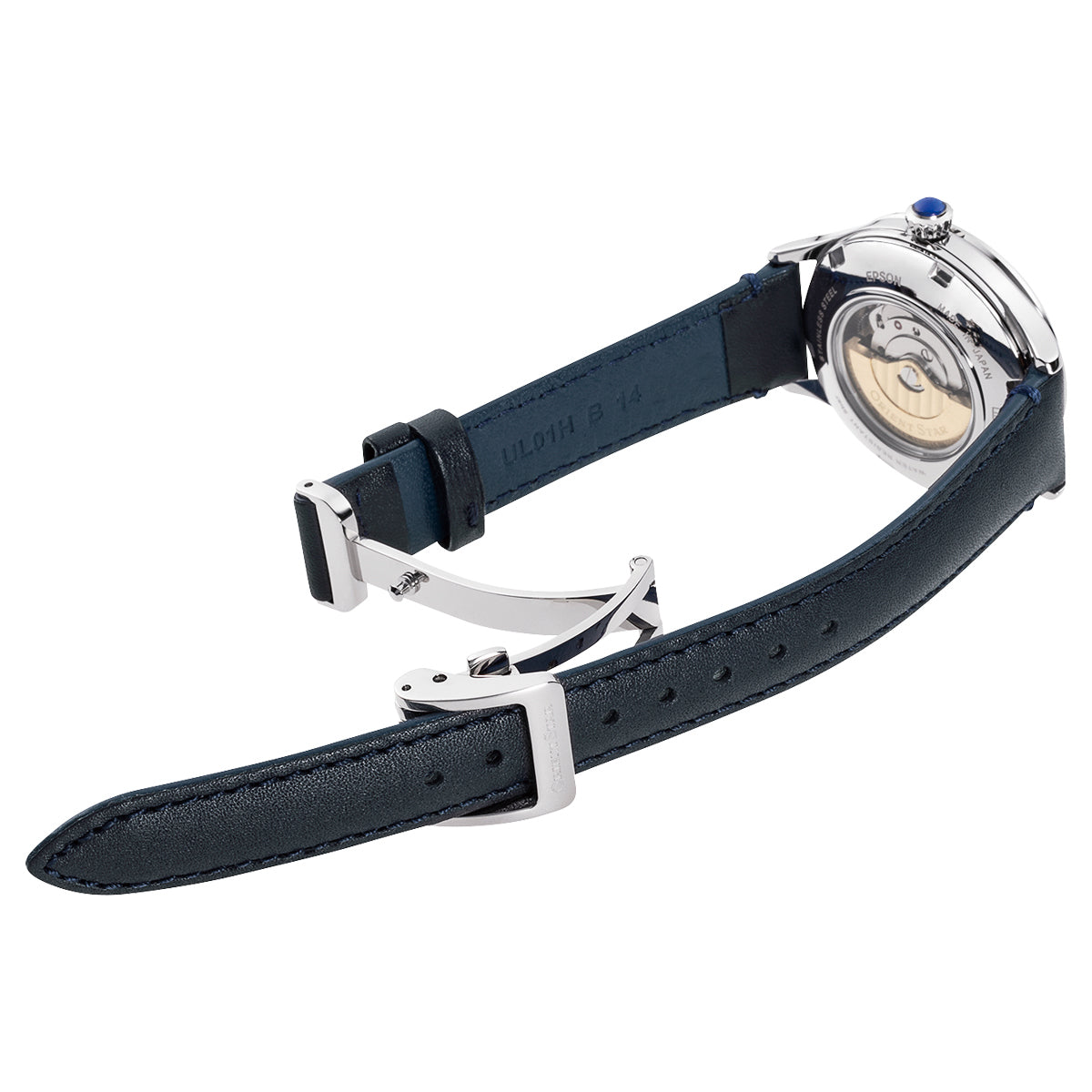 ORIENT STAR CLASSIC SEMI SKELETON RK-ND0012L Blue Automatic Women Watch New Box