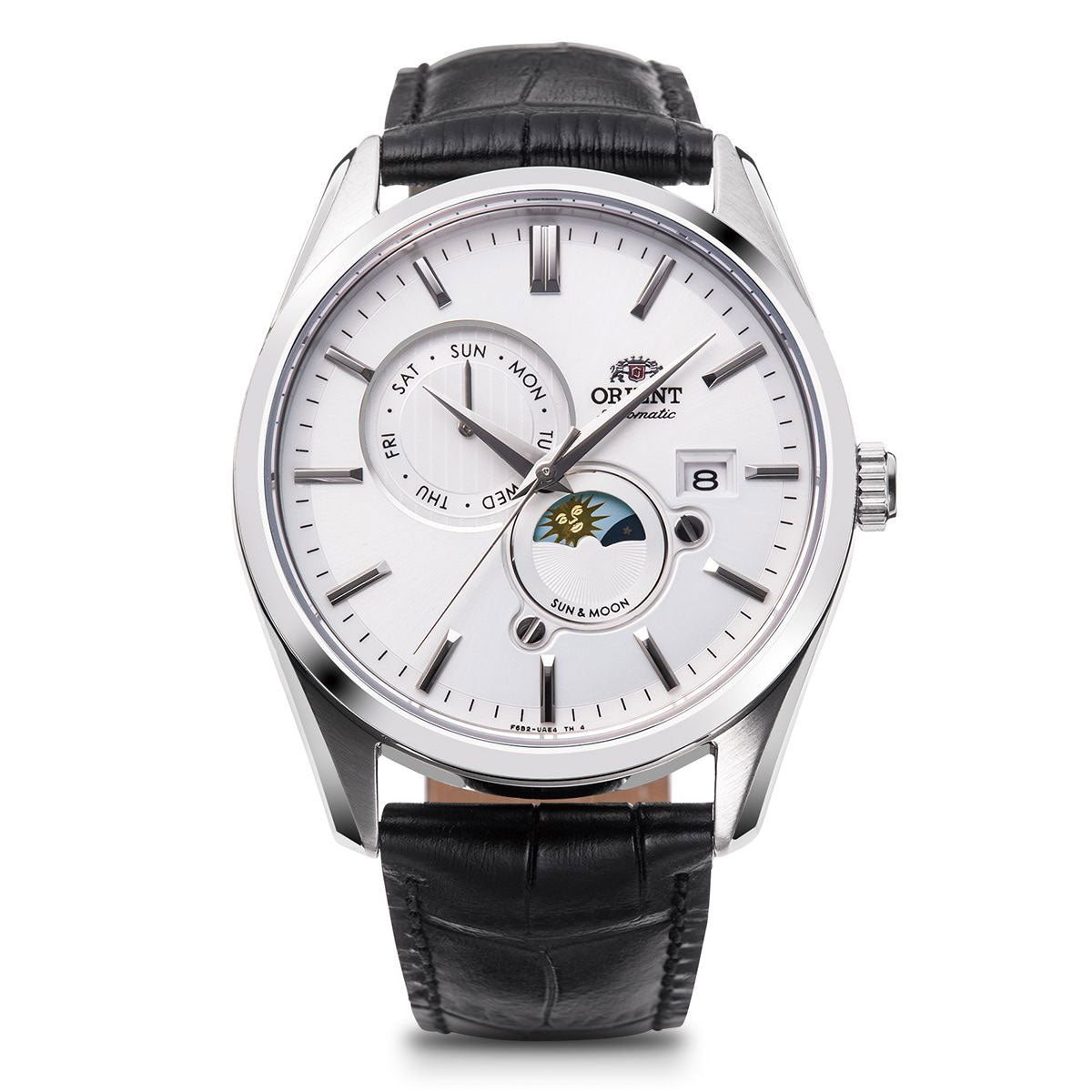 ORIENT RN-AK0305S White SUN & MOON 22 Jewels Mechanical Men's Watch - product image 3