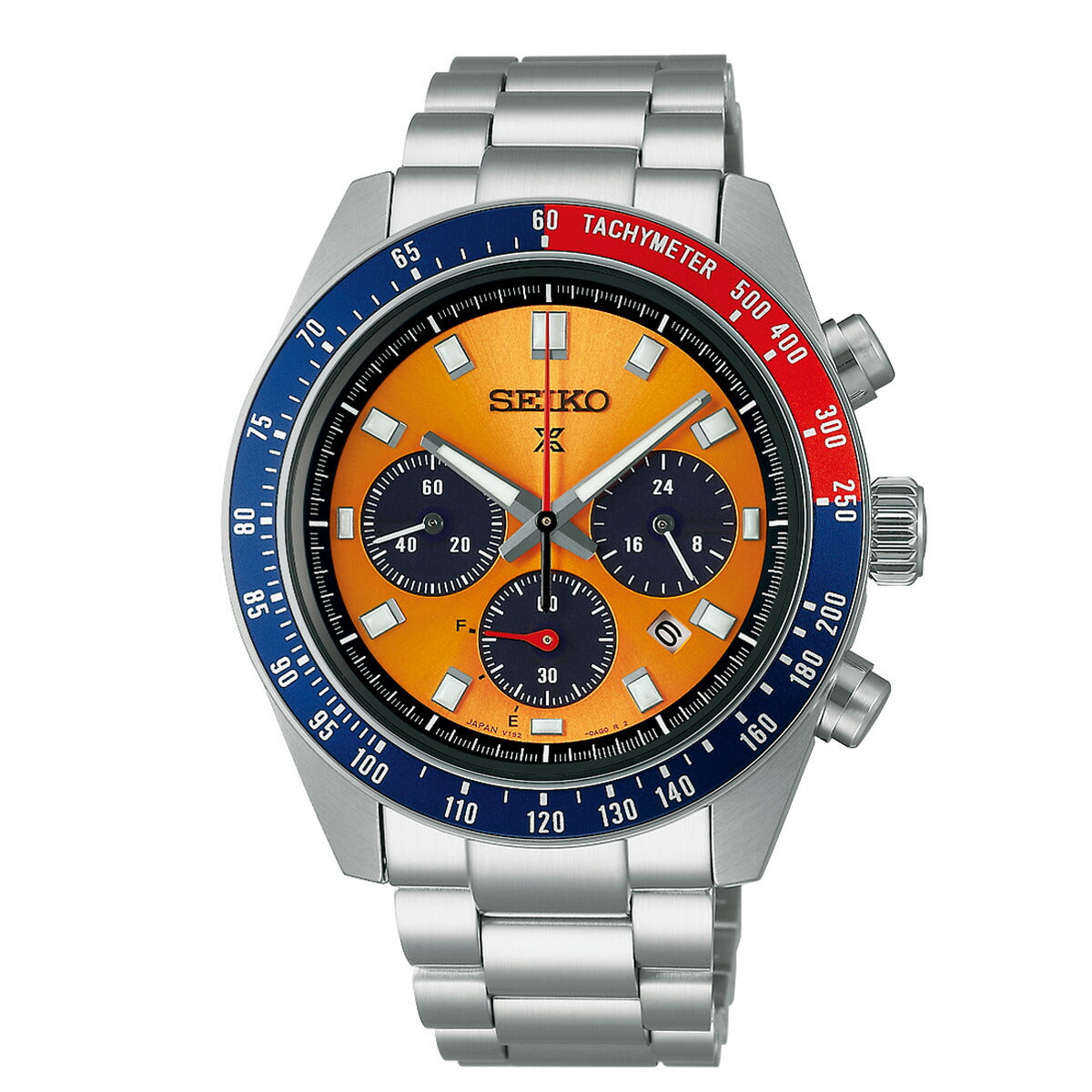 SEIKO PROSPEX SBDL117 Orenge SPEEDTIMER Solar Chronograph Men's Watch