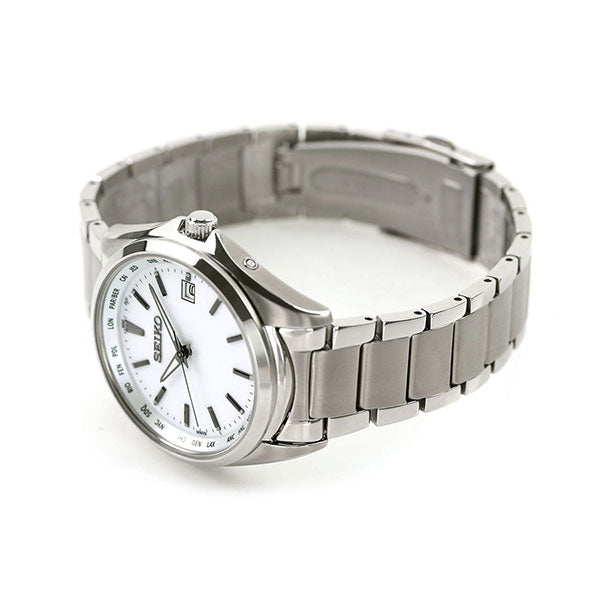 SEIKO Selection SBTM287 White Solar Radio Men's Watch