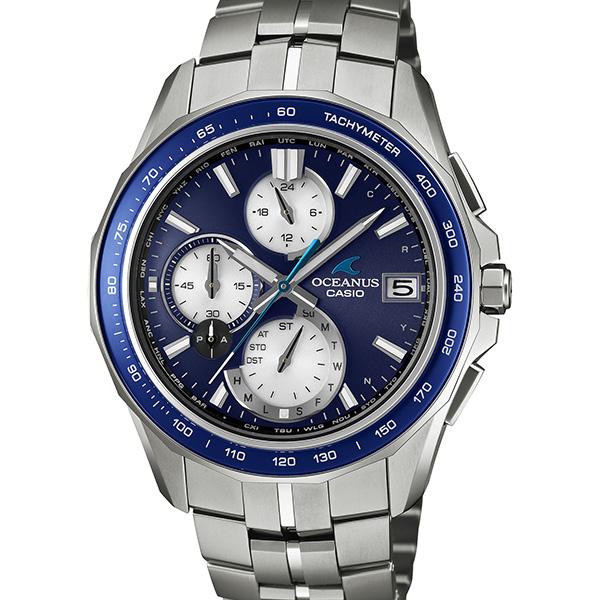 CASIO OCEANUS Manta OCW-S7000F-2AJF Blue Solar Titanium Men's Watch product image