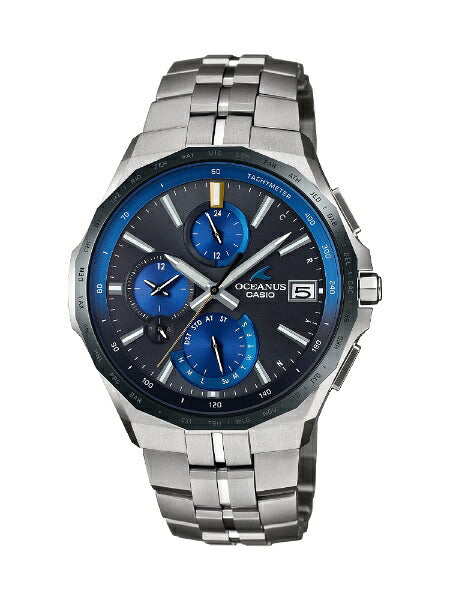 CASIO OCEANUS Manta OCW-S5000E-1AJF Blue Solar Radio Titanium Men's Watch product image