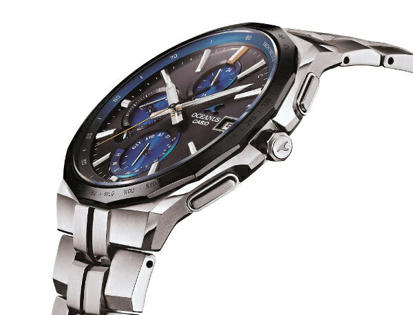 CASIO OCEANUS Manta OCW-S5000E-1AJF Blue Solar Radio Titanium Men's Watch product image