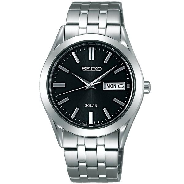 SEIKO Spirit Black Dial Solar Men's Watch SBPX083