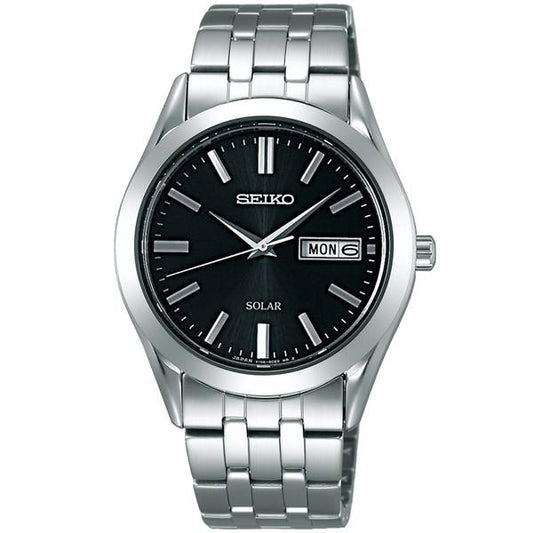 SEIKO Spirit Black Dial Solar Men's Watch SBPX083
