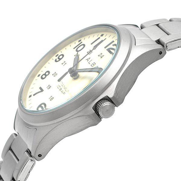 SEIKO AQPJ401 White ALBA Quartz Titanium Sporty Waterproof Men Watch