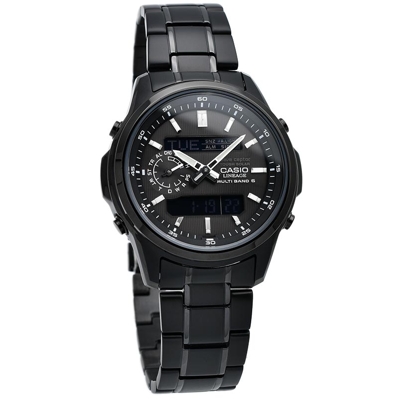 CASIO LINEAGE LCW-M300DB-1AJF Black Solar Atomic Radio Men's Watch