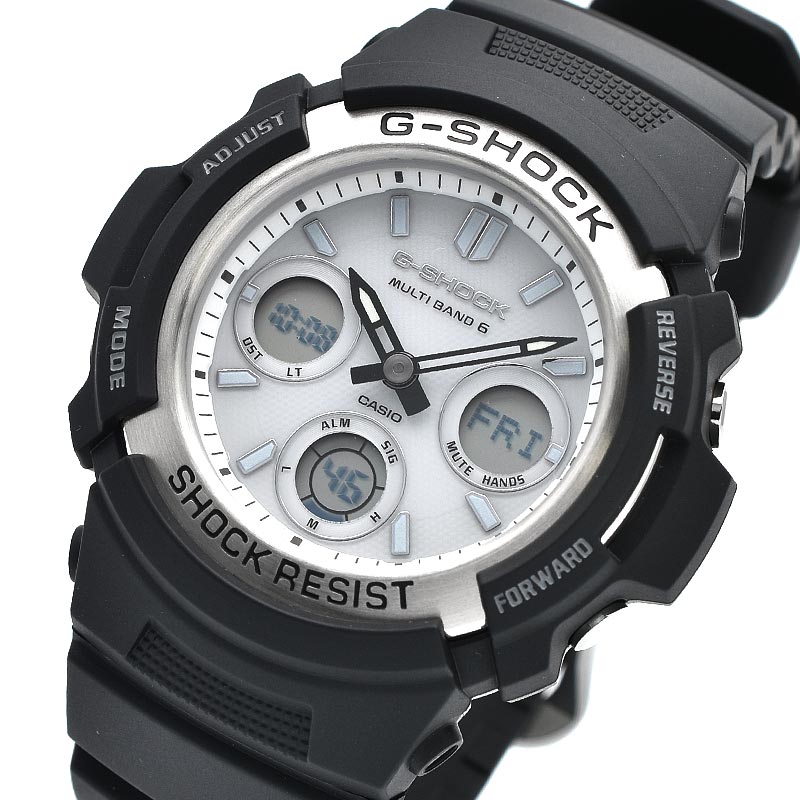 CASIO G-SHOCK AWG-M100S-7AJF White Black Tough Solar Men's Watch