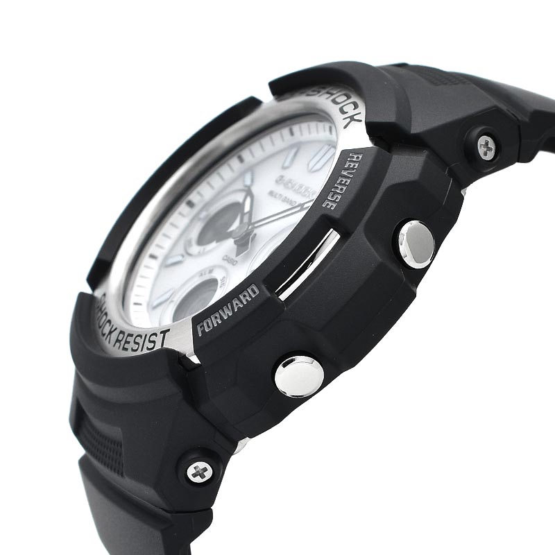 CASIO G-SHOCK AWG-M100S-7AJF White Black Tough Solar Men's Watch