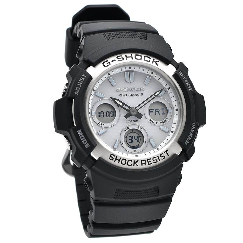 CASIO G-SHOCK AWG-M100S-7AJF White Black Tough Solar Men's Watch