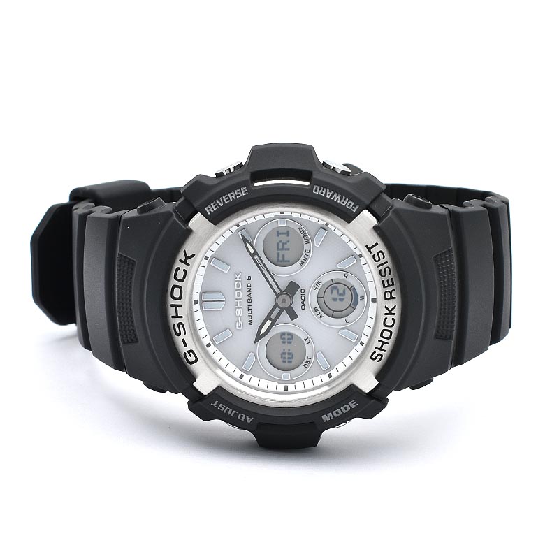 CASIO G-SHOCK AWG-M100S-7AJF White Black Tough Solar Men's Watch
