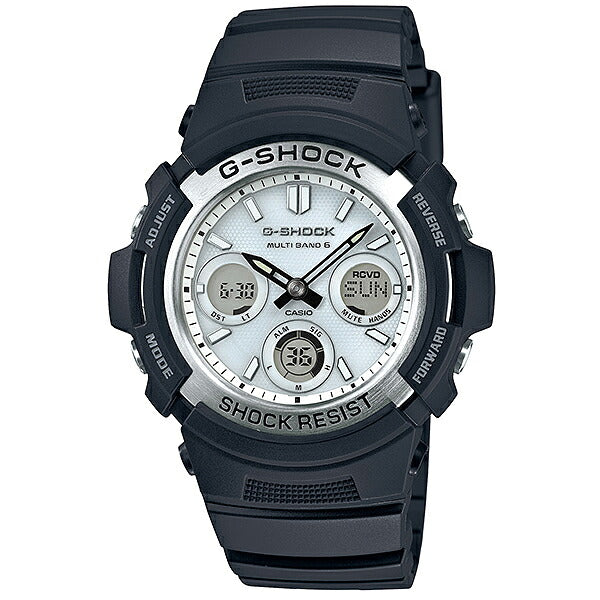 CASIO G-SHOCK AWG-M100S-7AJF White Black Tough Solar Men's Watch
