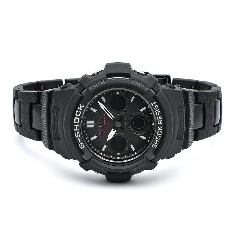 CASIO G-SHOCK AWG-M100SBC-1AJF Black Solar Radio Men's Watch