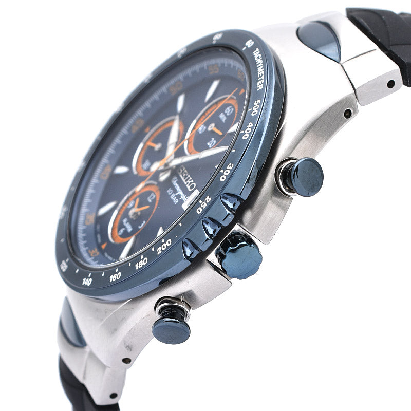 SEIKO GIUGIARO Design Mackina Sportiva SNAF85PC Blue Men's Watch クオーツ(電池式)