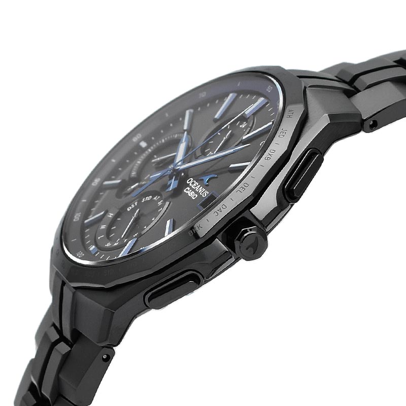 CASIO OCEANUS Manta OCW-S5000B-1AJF Black Solar Radio-Controlled Titanium Men's Watch product image