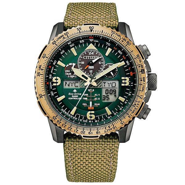 CITIZEN Promaster Sky JY8074-11X Green Solar Radio Men's Watch