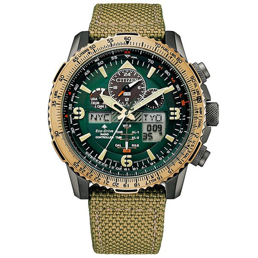 CITIZEN Promaster Sky JY8074-11X Green Solar Radio Men's Watch