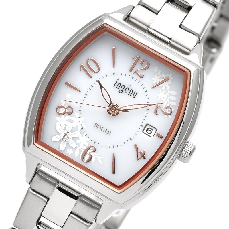 SEIKO ALBA ingenu AHJD437 White Diamond lily Women's Watch