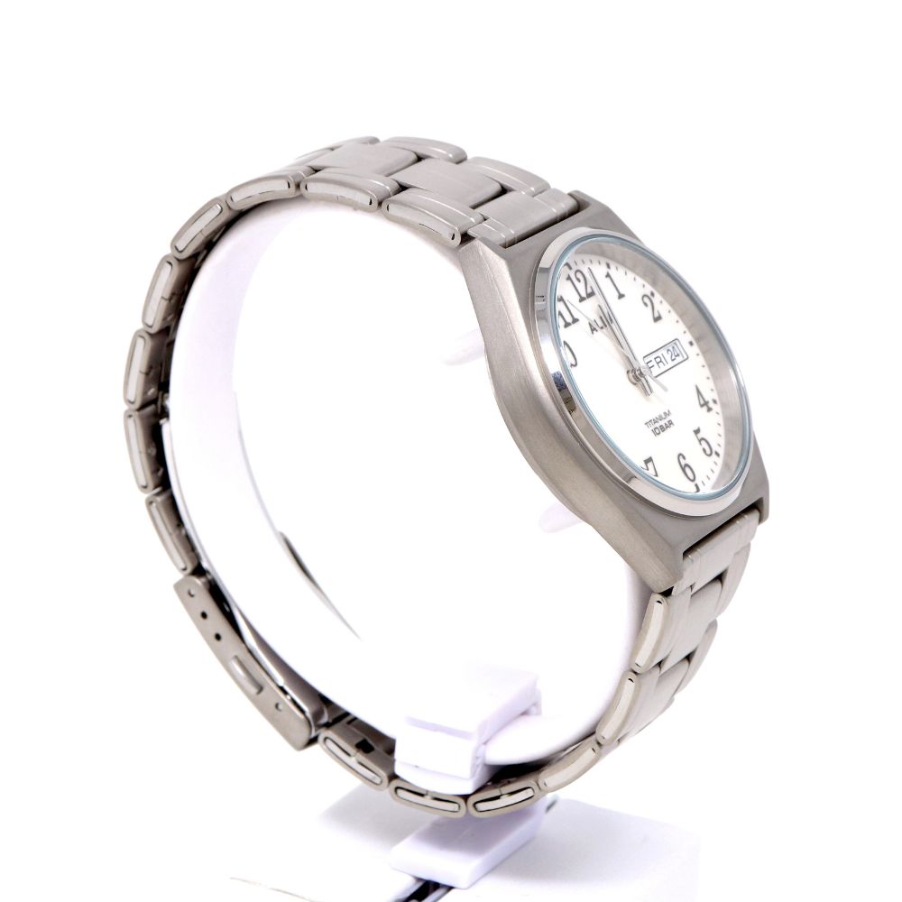 SEIKO Alba AEFJ409 Silver Titanium Quartz 10ATM Men's Watch