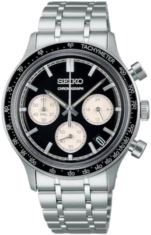 SEIKO Selection SBTR055 Black Chronograph Men's Watch