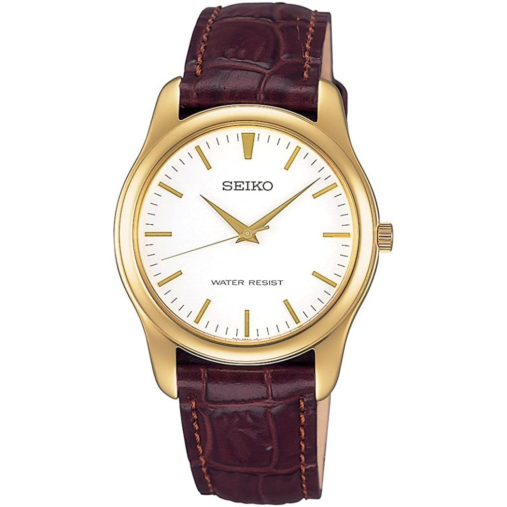 SEIKO Spirit SCXP032 White Stainless Steel Men's Watch - Sakura Watches front