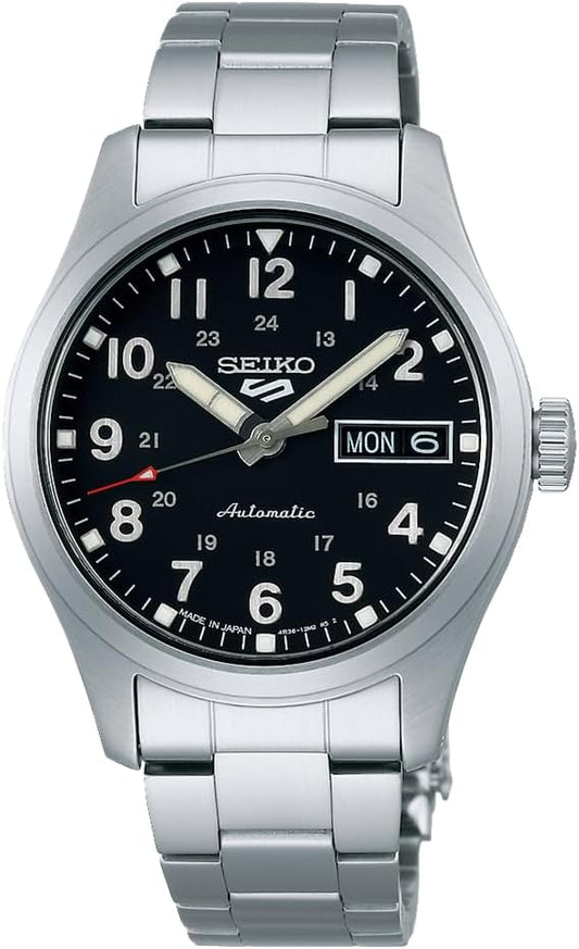 SEIKO 5 Sports SBSA199 Beige Suit Style Mechanical Men's Watch New in Box Watch