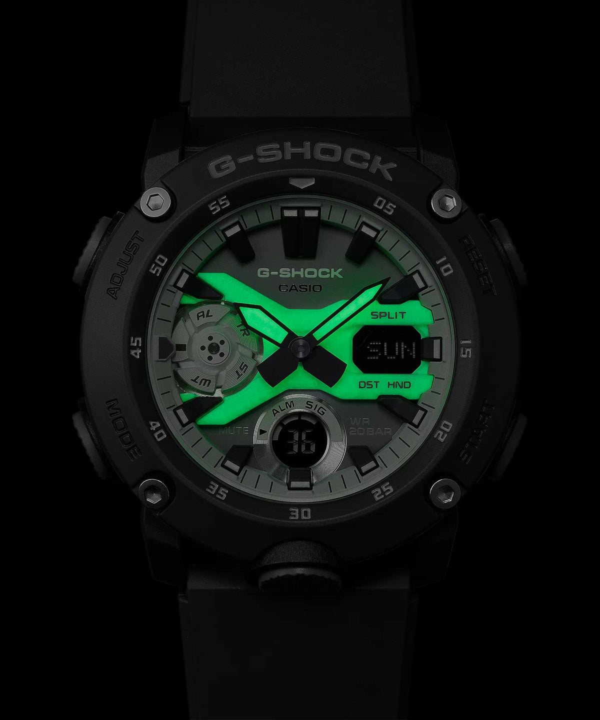 CASIO G-SHOCK GA-2000HD-8AJF Gray Hidden Glow Men's Watch