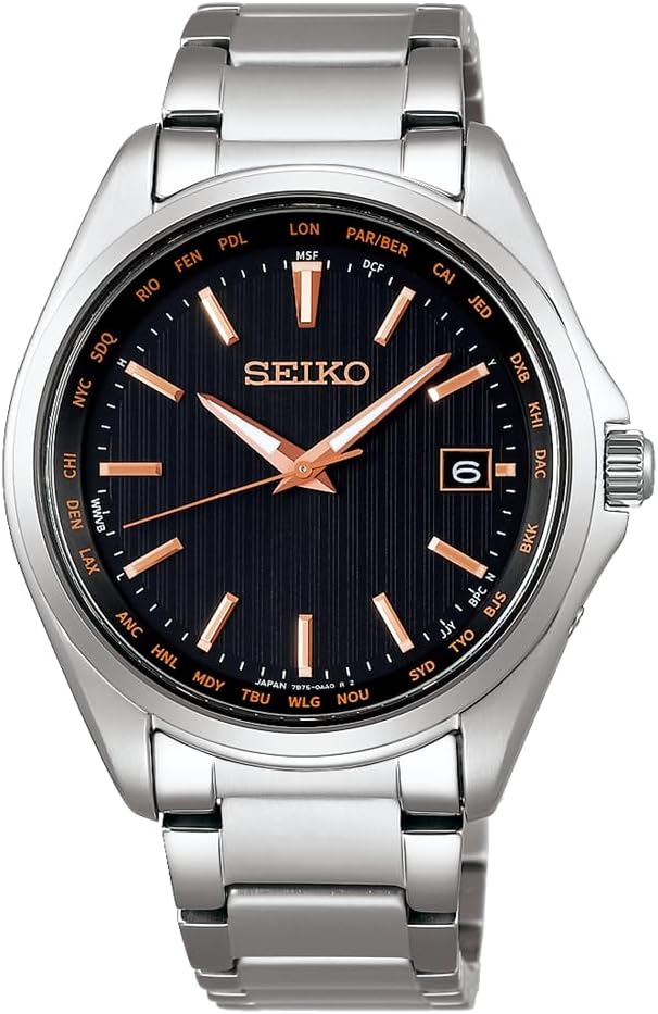 SEIKO Selection SBTM293 Black Solar Radio-Controlled Titanium Men's Watch product image