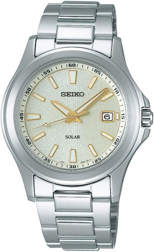 SEIKO SPIRIT SBPN069 Solar Champagne Silver Stainless Men's Watch