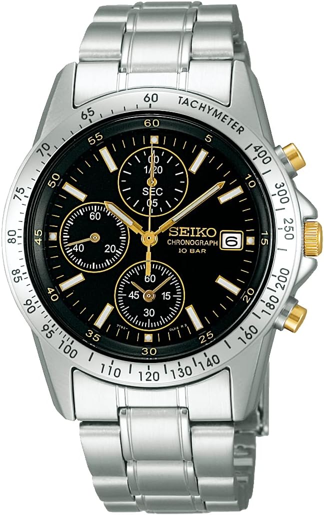 SEIKO Spirit Black Dial Quartz Men's Watch SBTQ043