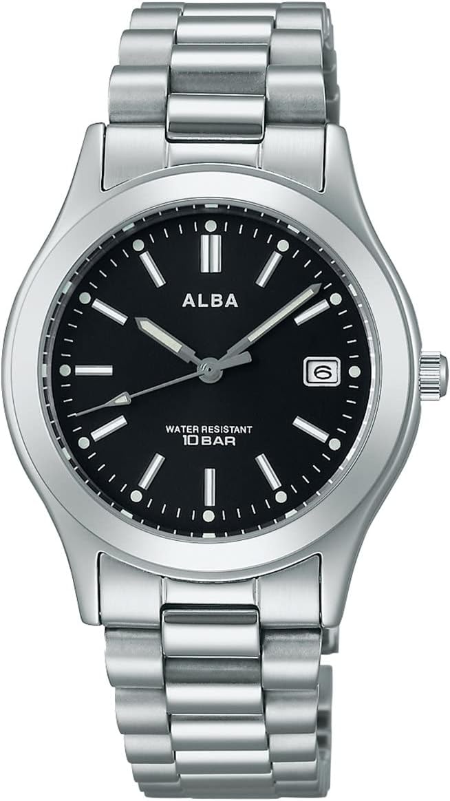 SEIKO ALBA AQGK474 Black Quartz Analog Men's Watch