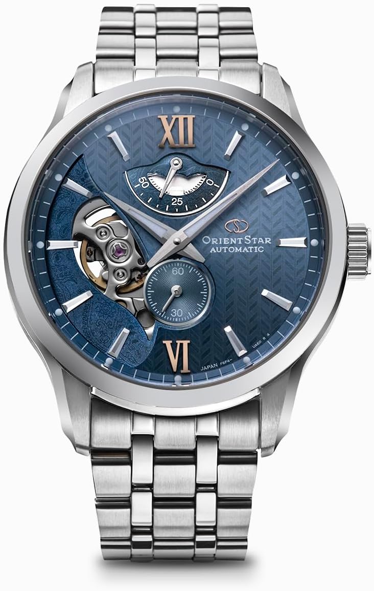 ORIENT STAR RK-AV0B08L Blue Contemporary Skeleton Men's Watch