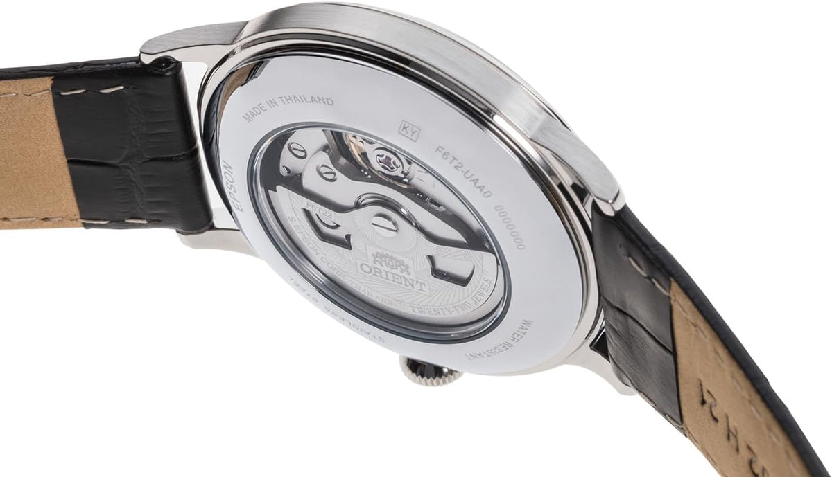 ORIENT Bambino RN-AG0007B Black Semi-Skeleton Automatic Men's Watch product image