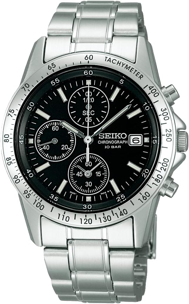 SEIKO Spirit Black Dial Quartz Men's Watch SBTQ043