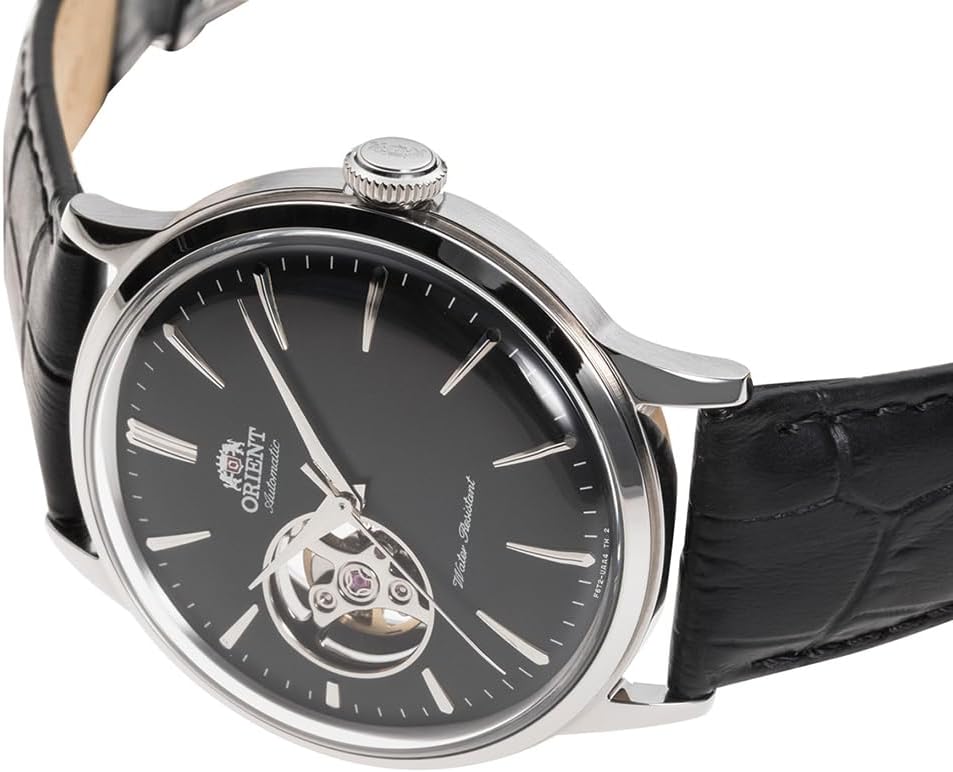 ORIENT Bambino RN-AG0007B Black Semi-Skeleton Automatic Men's Watch product image