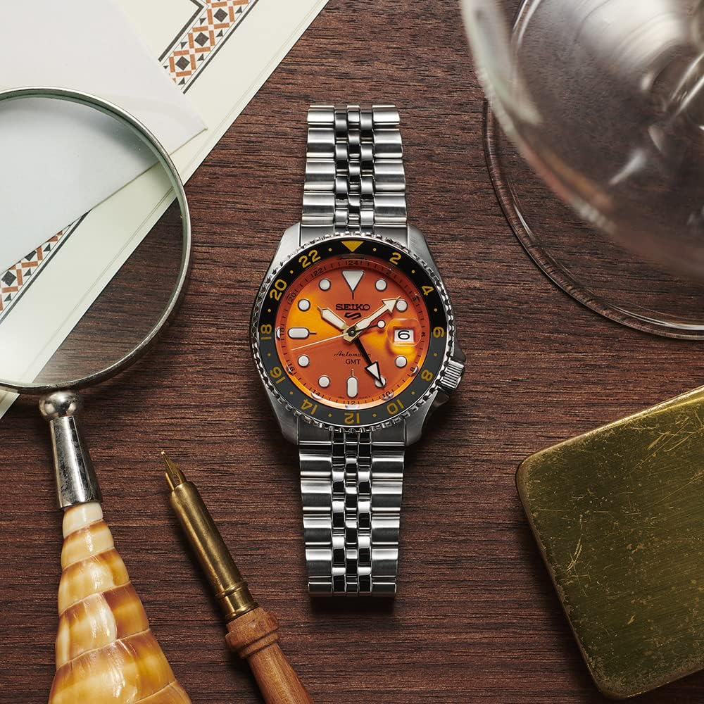 SEIKO 5 SPORTS SKX Sports Style GMT SSK005KC Orange Men's Watch
