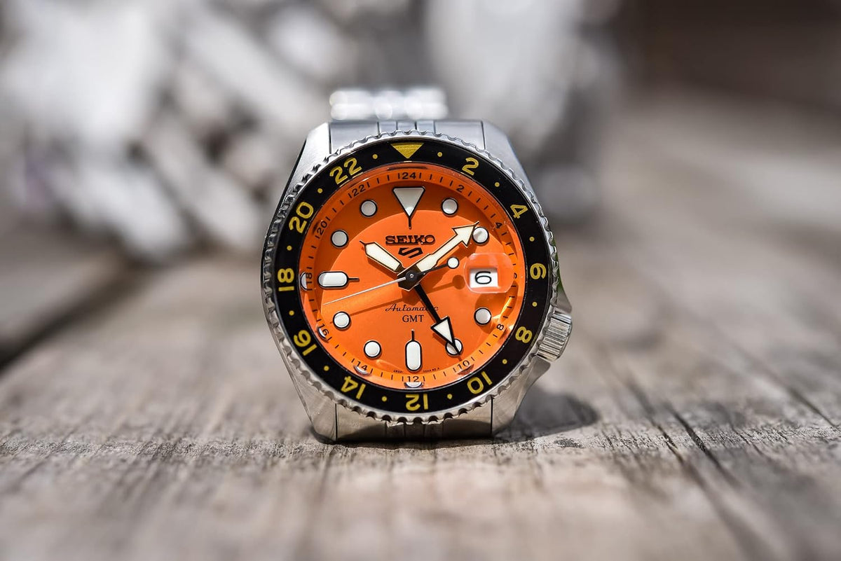 SEIKO 5 SPORTS SKX Sports Style GMT SSK005KC Orange Men's Watch