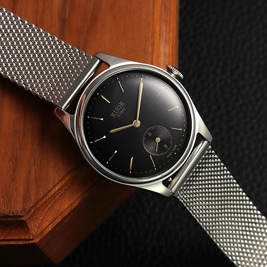 KUOE KYOTO Classic Antique Watch 35mm Silver Bracelet Type Band