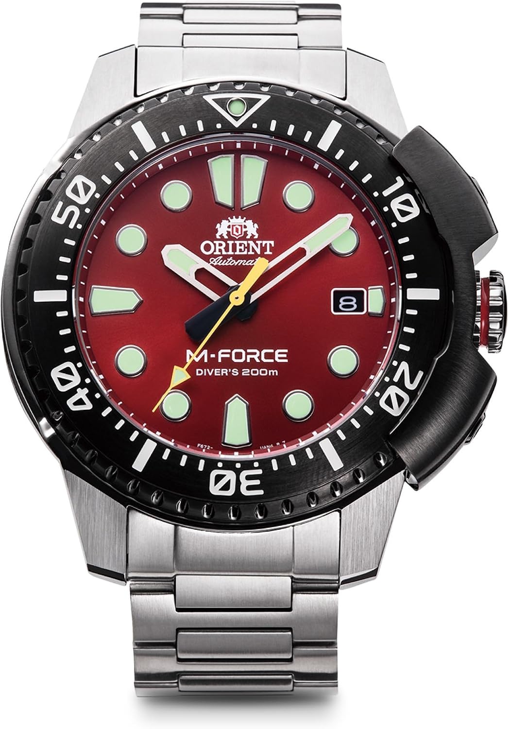 ORIENT M-Force RN-AC0L02R Red Automatic Diver Men's Watch product image