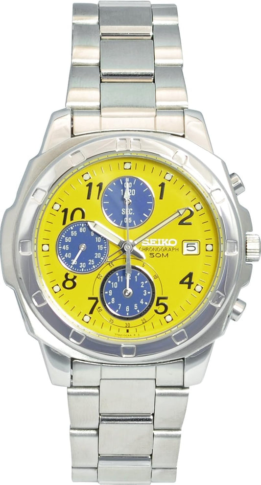 SEIKO SND409 Yellow Stainless Steel Quartz Men's Watch
